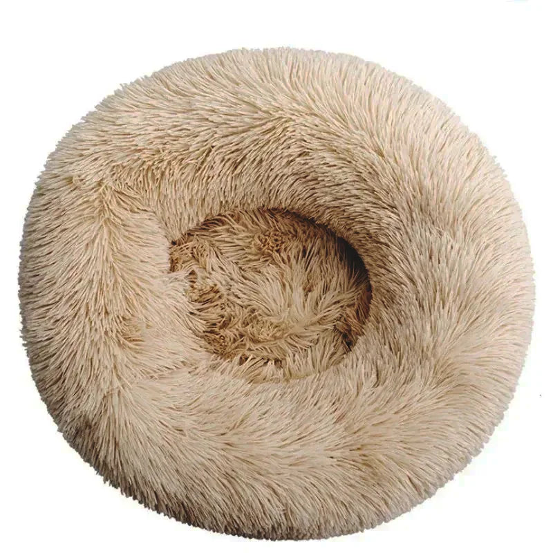 Fluffy Round Calming Pet Bed