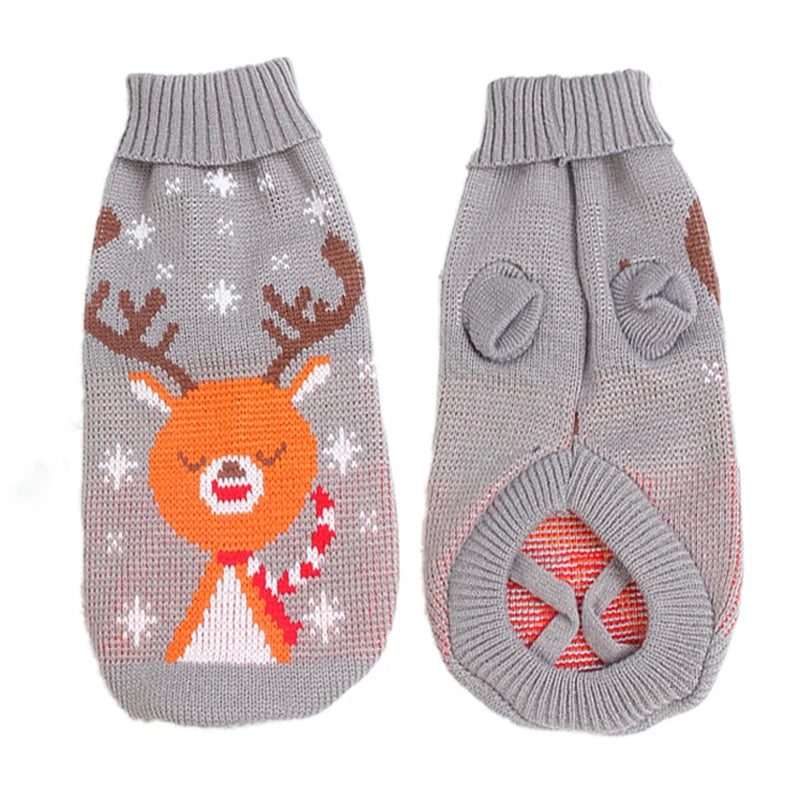 Reindeer Knit Pet Sweater