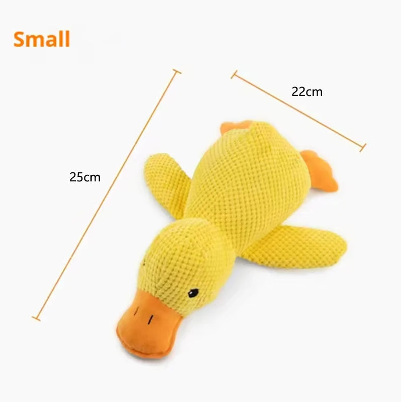 Squeaky Duck Plush Toy for Pets