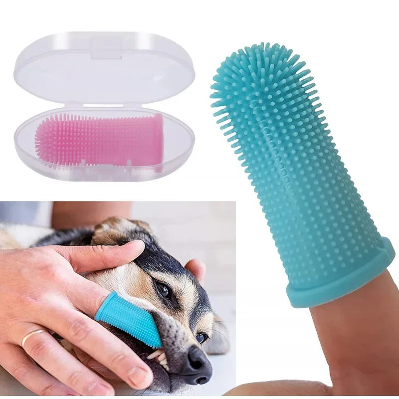 Pet Grooming Finger Brush Glove