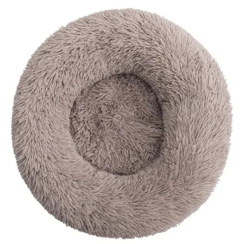 Fluffy Round Calming Pet Bed