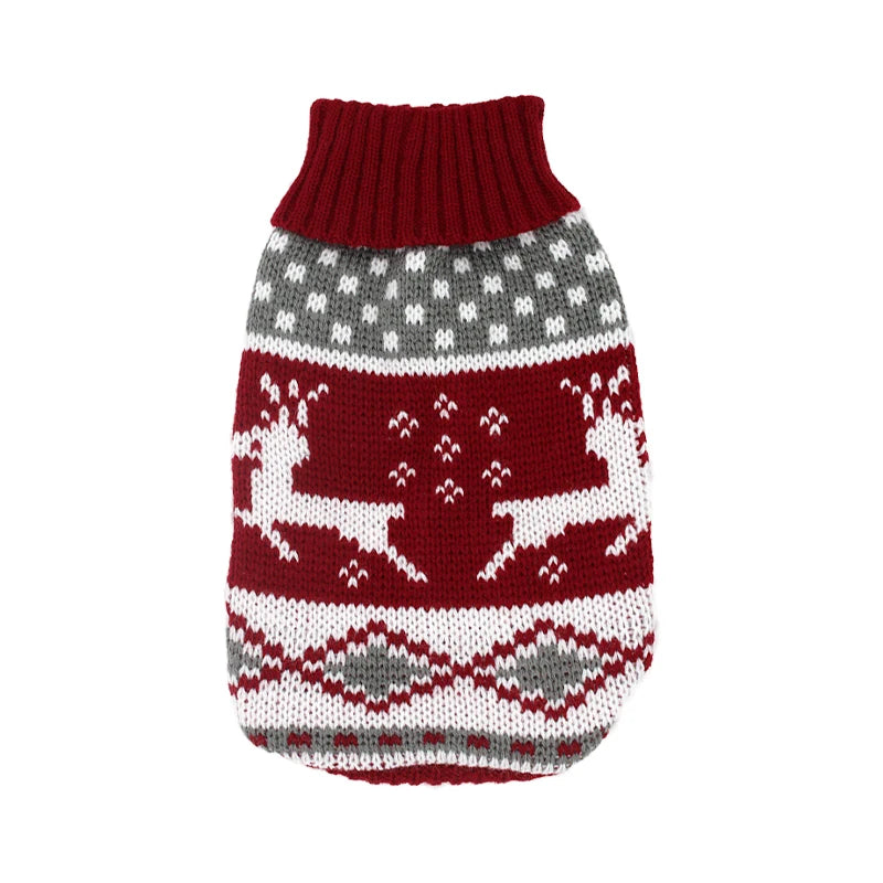 Reindeer Knit Pet Sweater